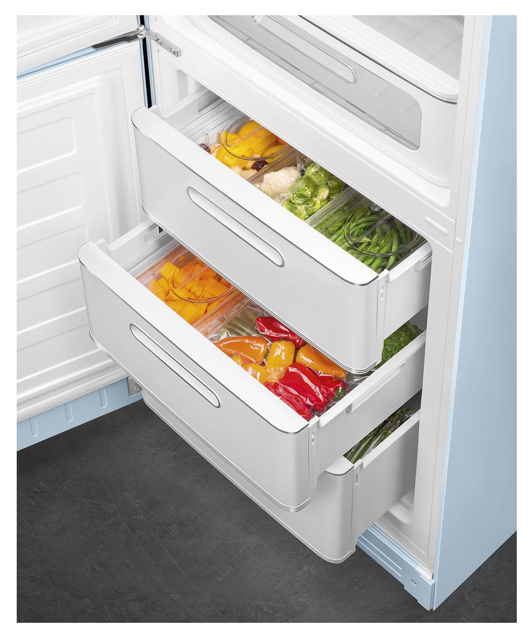 FAB32LPB6 234 l / 97 l Kühl-Gefrierkombi freistehend NoFrost 158 kWh Jahr  (Blau) 