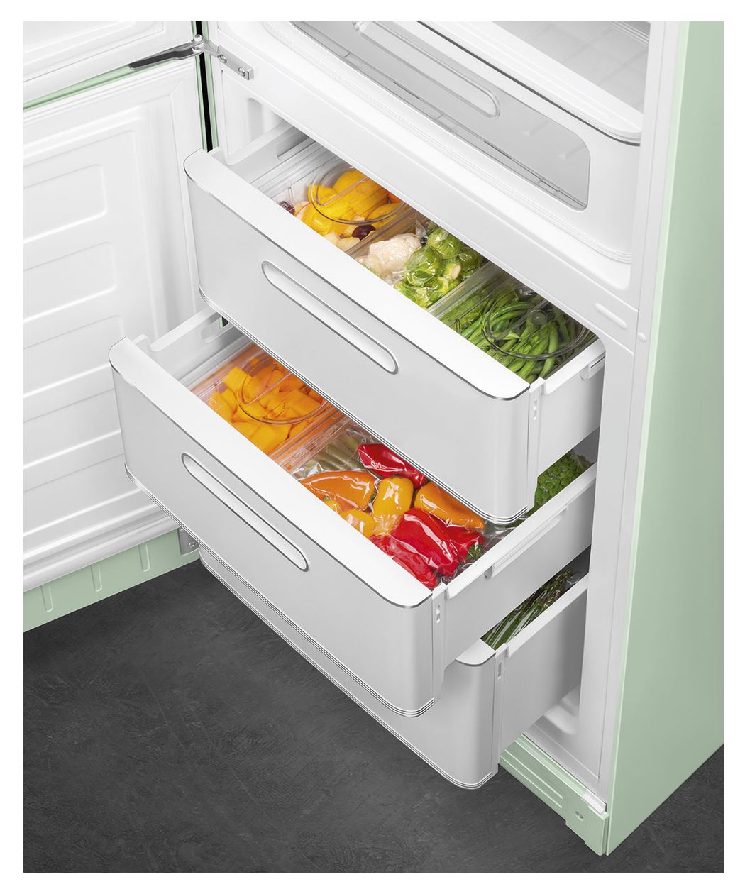 FAB32LPG6 234 l / 97 l Kühl-Gefrierkombi freistehend NoFrost 158 kWh Jahr  (Grün) 