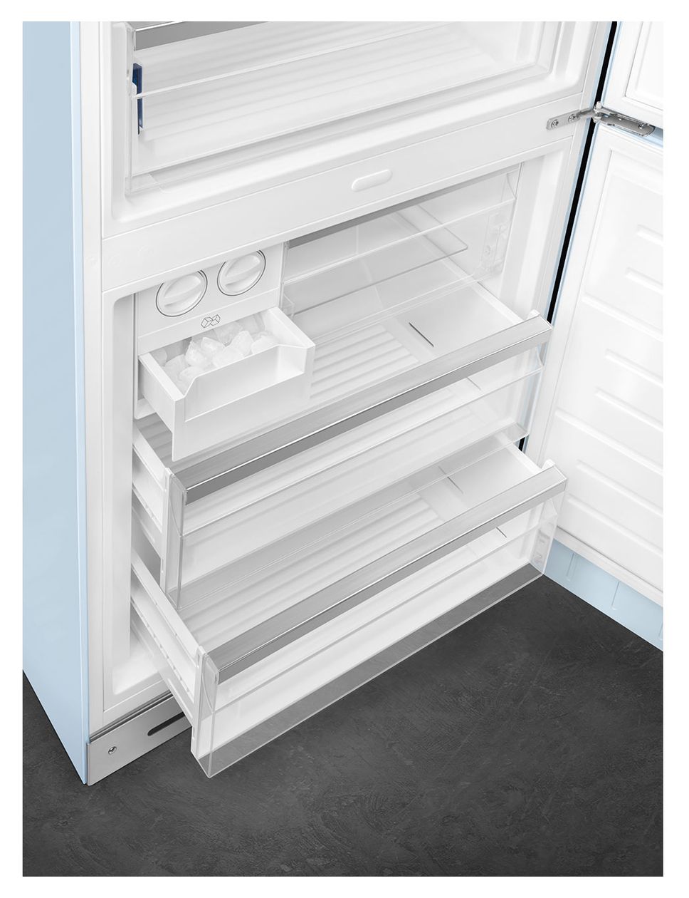 FAB38RPB6 344 l / 137 l Kühl-Gefrierkombi freistehend NoFrost 230 kWh Jahr  (Blau) 