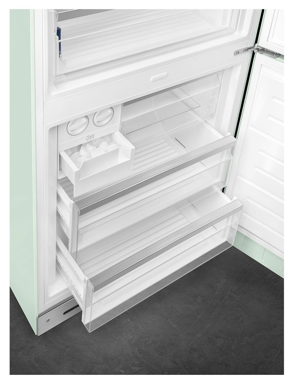 FAB38RPG6 344 l / 137 l Kühl-Gefrierkombi freistehend NoFrost 230 kWh Jahr  (Grün) 