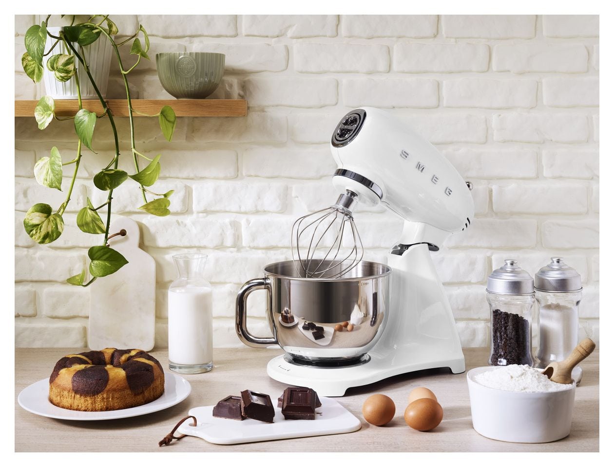 SMF03WHEU 800 W Küchenmaschine 4,8 l  (Weiß) 