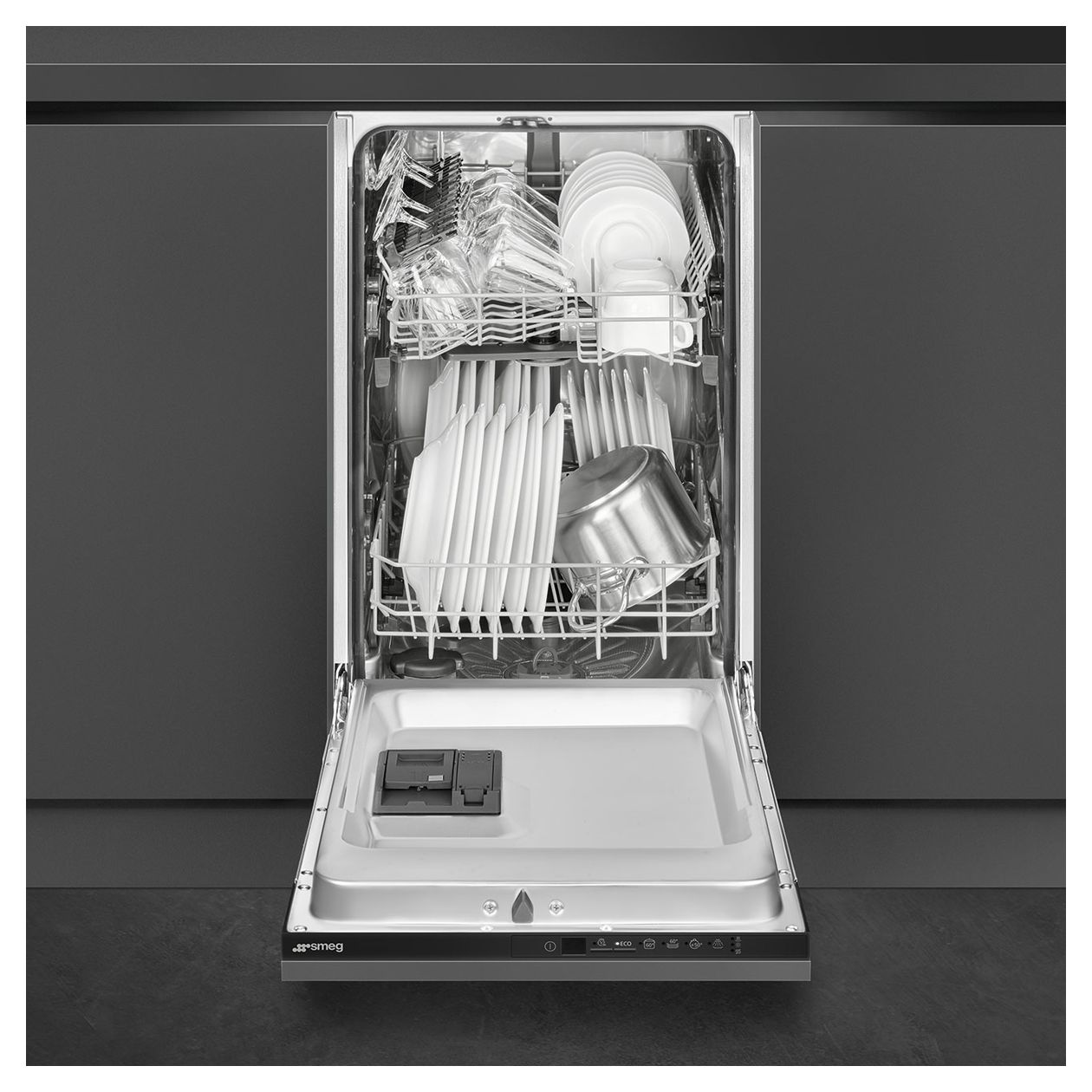 ST4512EIN 60 cm Geschirrspüler vollintegriert (ohne Front) Leise aquaStop Funktion 