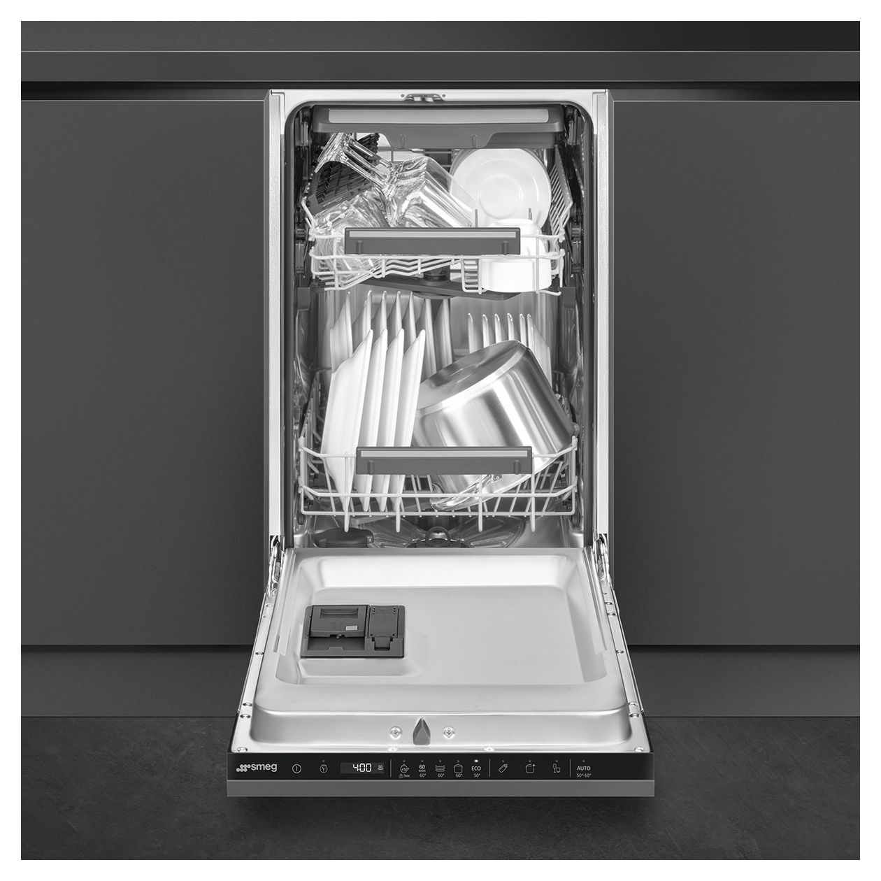 ST4533CIN 45 cm Geschirrspüler vollintegriert (ohne Front) Leise 10 Maßgedecke aquaStop Funktion Kondensations 