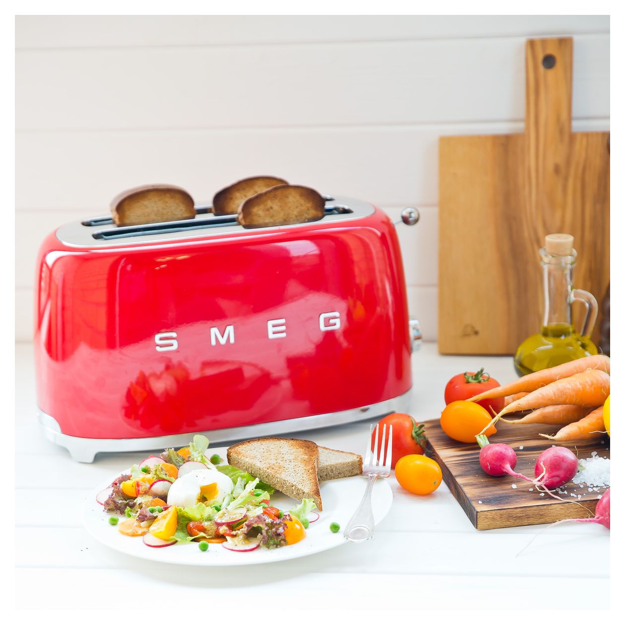 TSF02RDEU Toaster 1500 W 4 Scheibe(n) 6 Stufen  (Rot) 