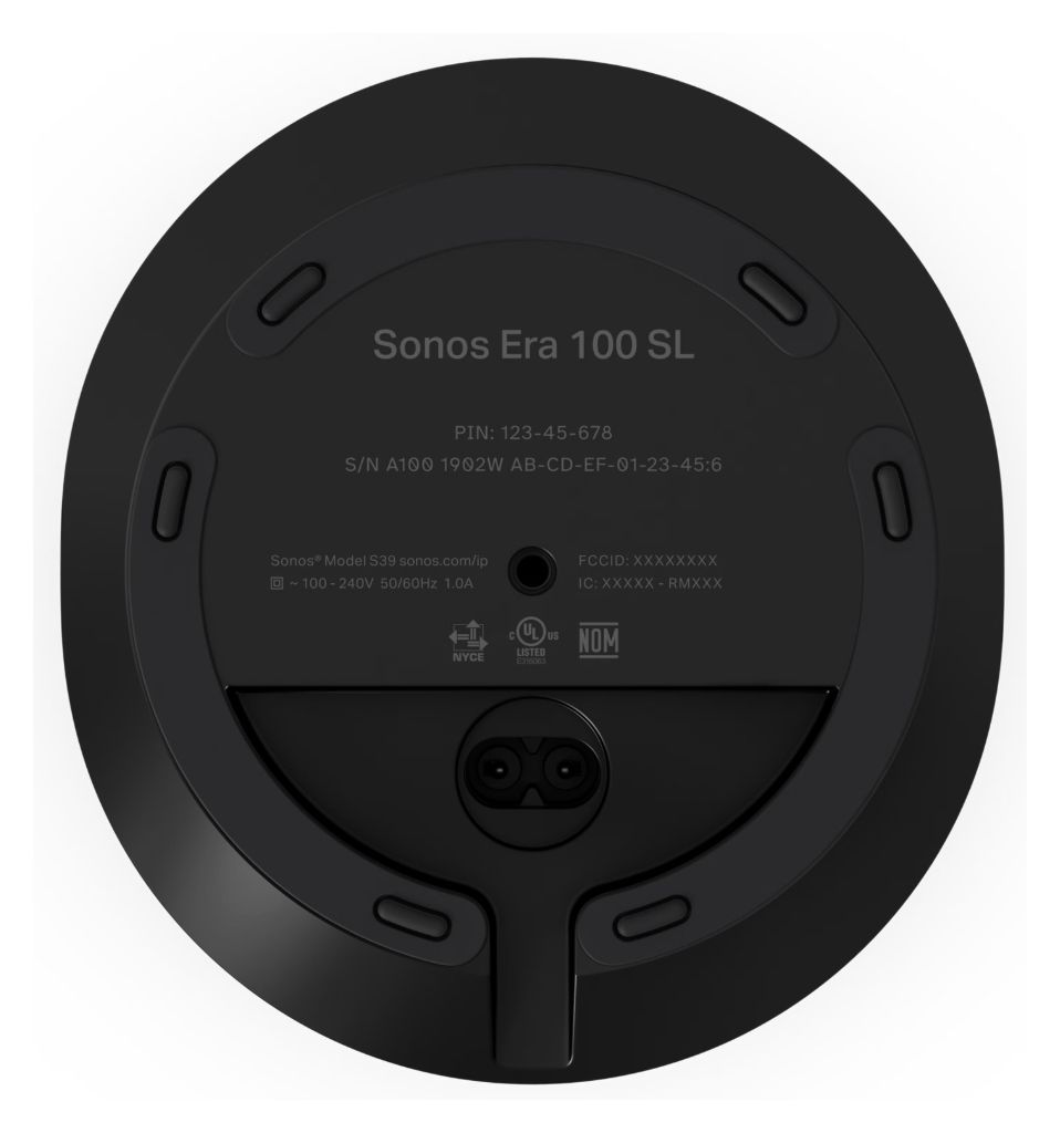 Era 100 SL Wlan Lautsprecher mit Bluetooth  (Schwarz) 