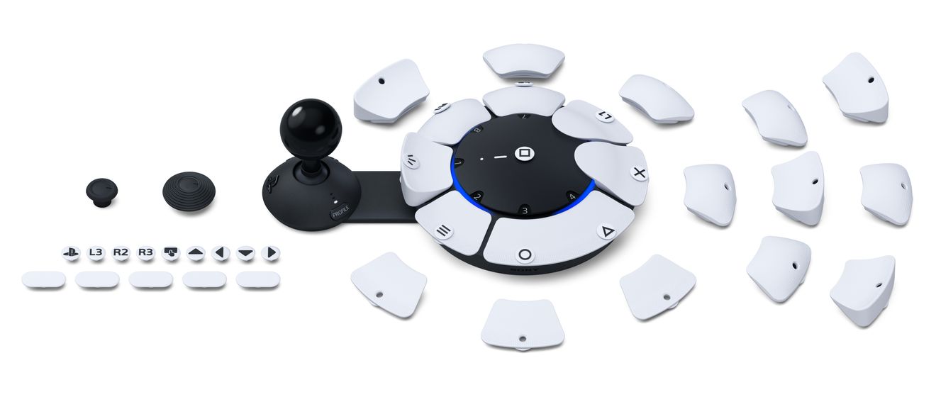 PS5 Access Controller Zugangskontrolle für PlayStation PS5  (Schwarz, Weiß) 