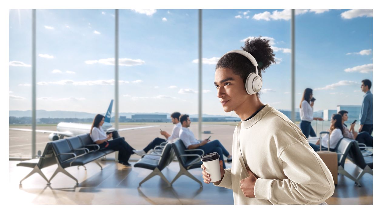 Space One Pro Ohraufliegender Bluetooth Kopfhörer kabellos  (Weiß) 