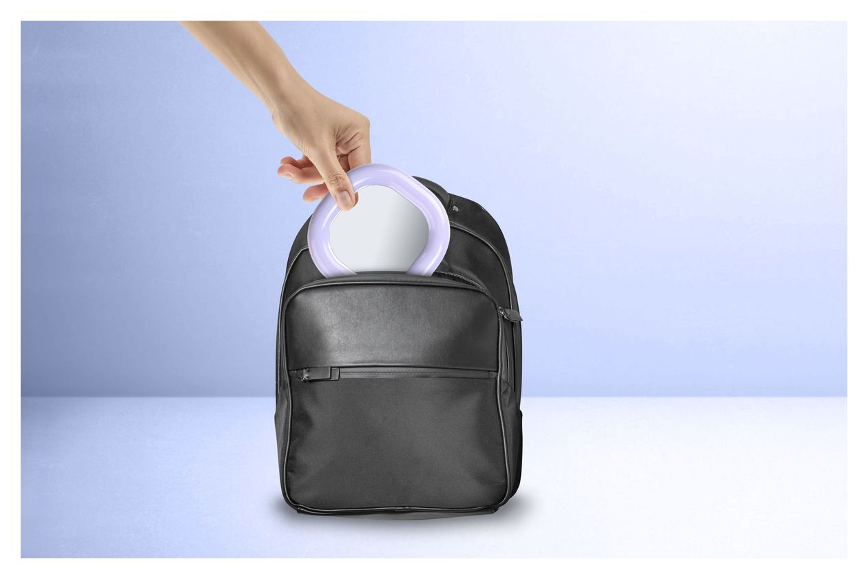 Selfie Ring Mirror 162 mm Universal  (Hellblau) 