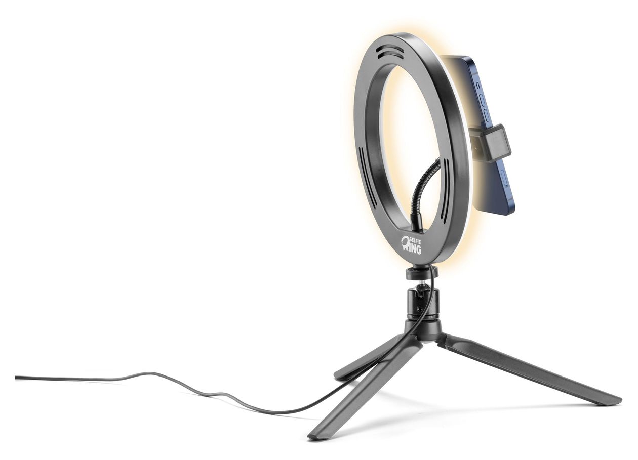 Selfie Ring Selfie-Licht 198 mm Universal  (Schwarz) 