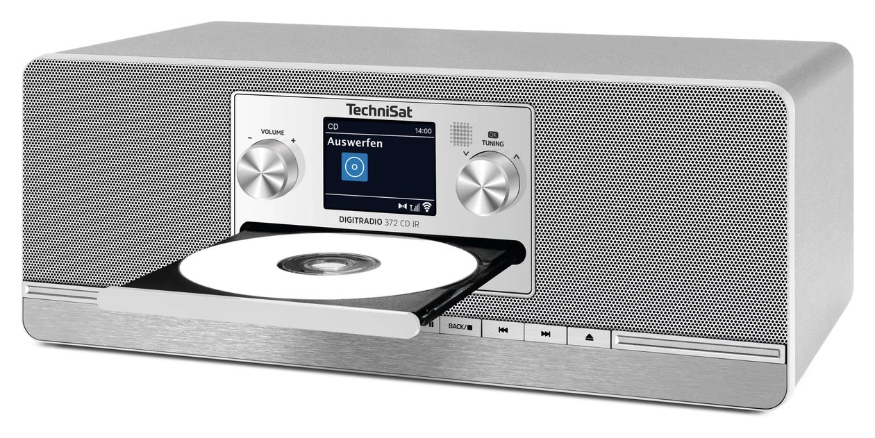 DigitRadio  372CD IR Bluetooth DAB+, FM Radio Internet  (Anthrazit, Silber) 