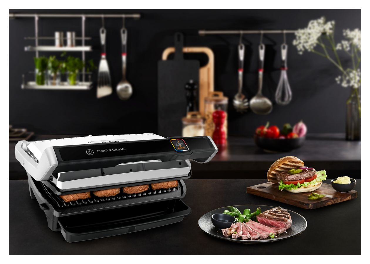 GC760D Optigrill Elite XL 2200 W mit 40 x 20 mm Fläche  (Edelstahl) 