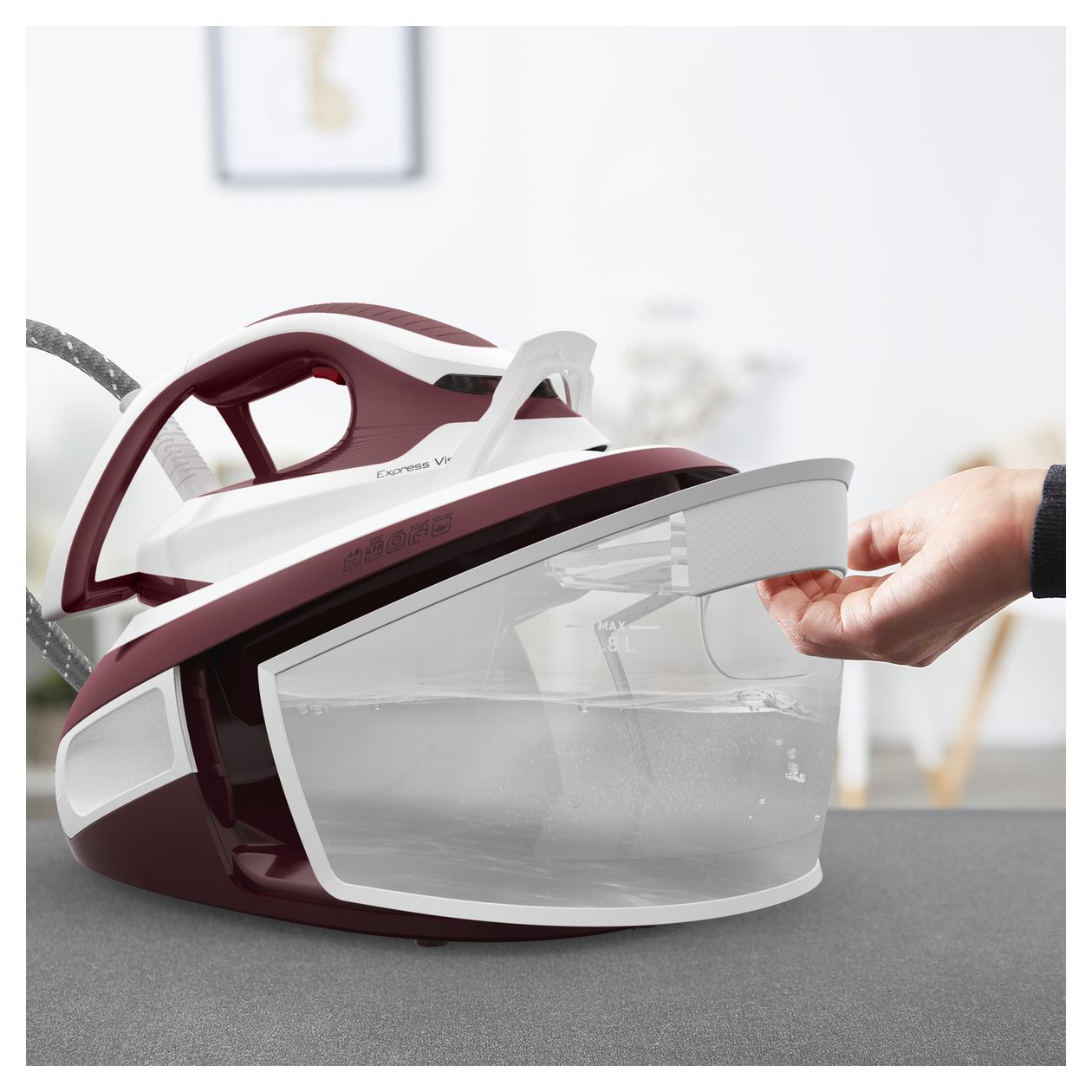 SV8150 Express Vision 2800 W Dampfbügelstation 130 g/min  (Rot, Weiß) 