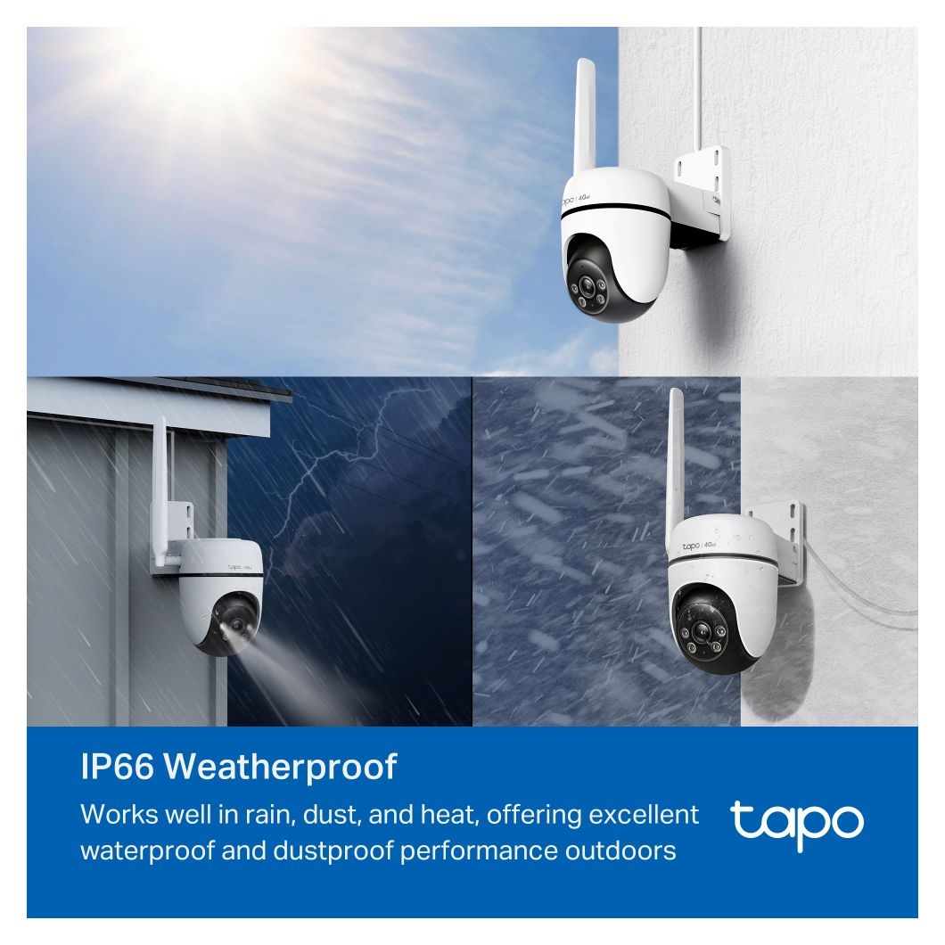 Tapo C501GW 1920 x 1080 Pixel IP-Sicherheitskamera IP66 Außen Nachtsicht  (Weiß) 