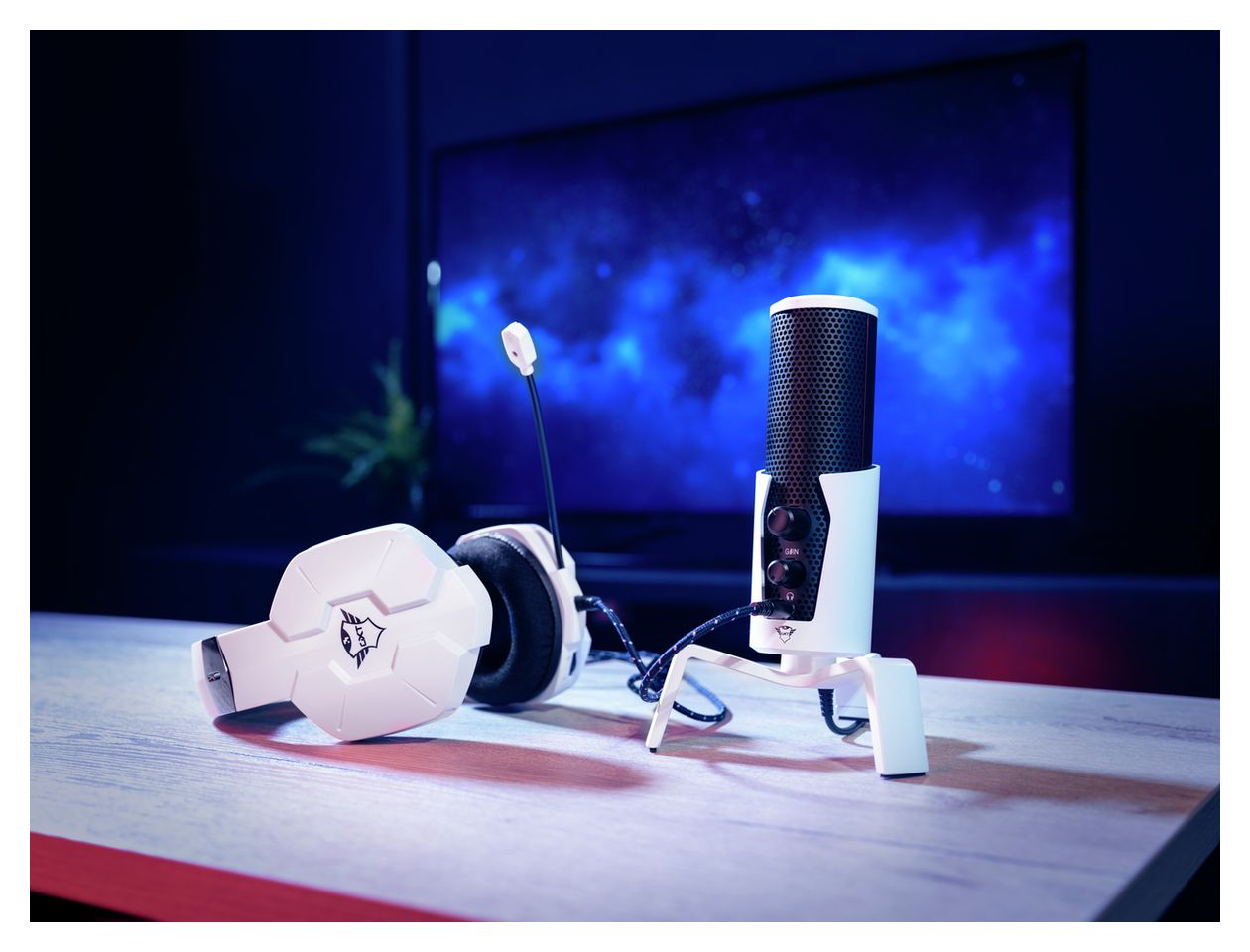 GXT258 Fyru Kabelgebunden 48 kHz USB  (Schwarz, Weiß) 