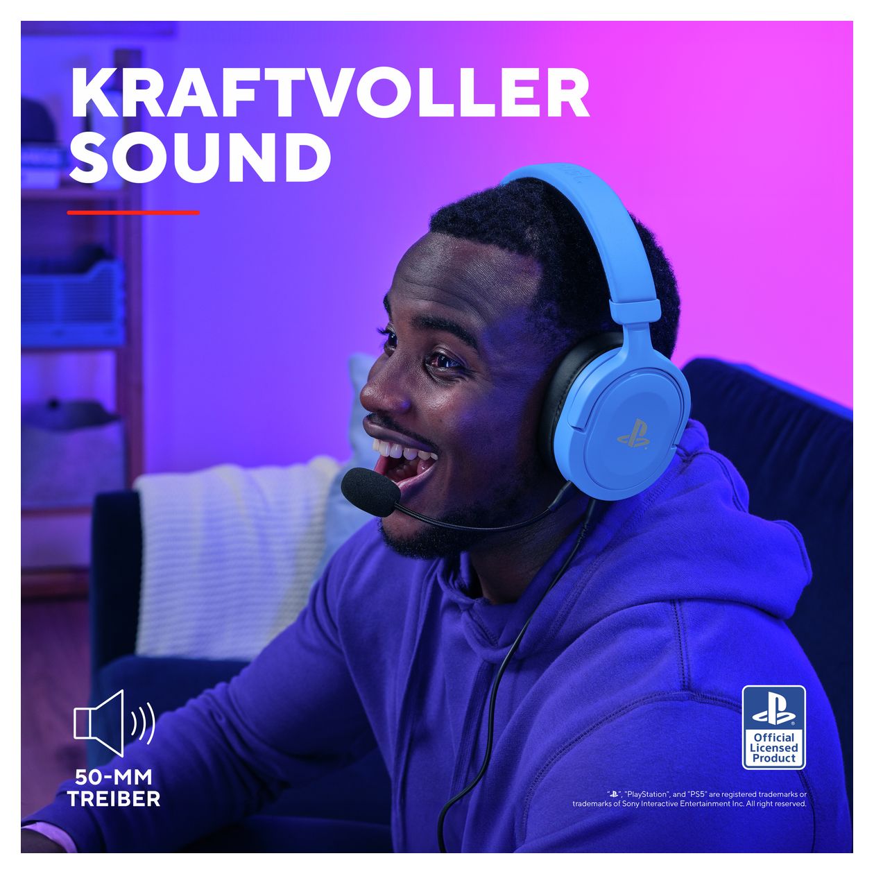 GXT498 Forta Over Ear Kopfhörer Kabelgebunden  (Blau) 