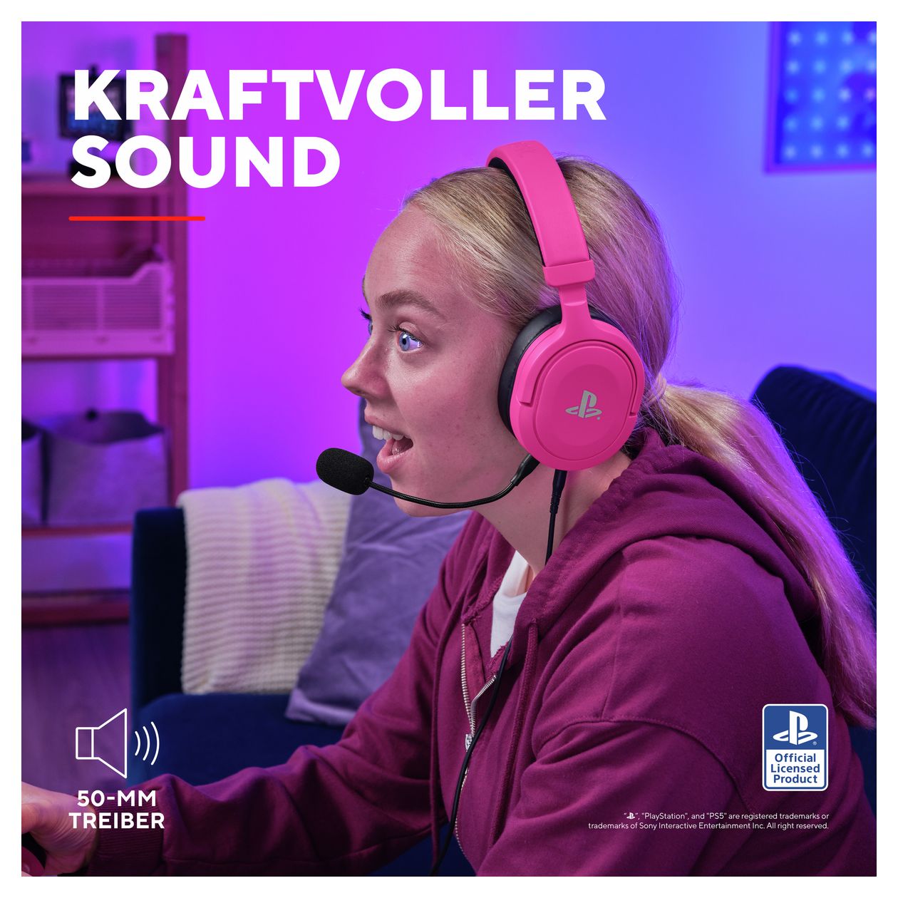 GXT498 Forta Over Ear Kopfhörer Kabelgebunden  (Pink) 