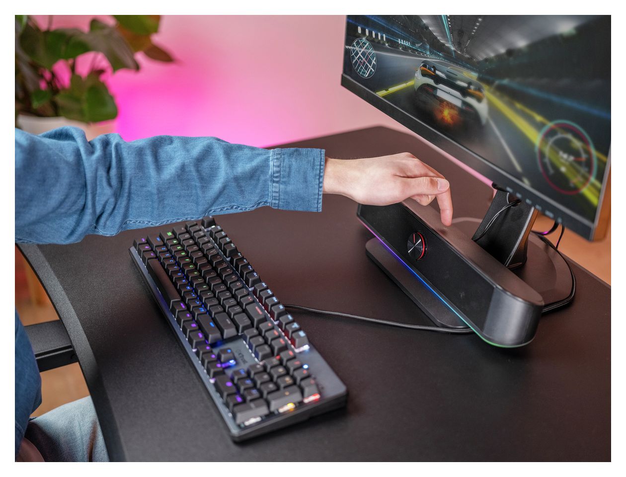 GXT619 Thorne Soundbar 6 W 2.0 Kanäle  (Schwarz) 