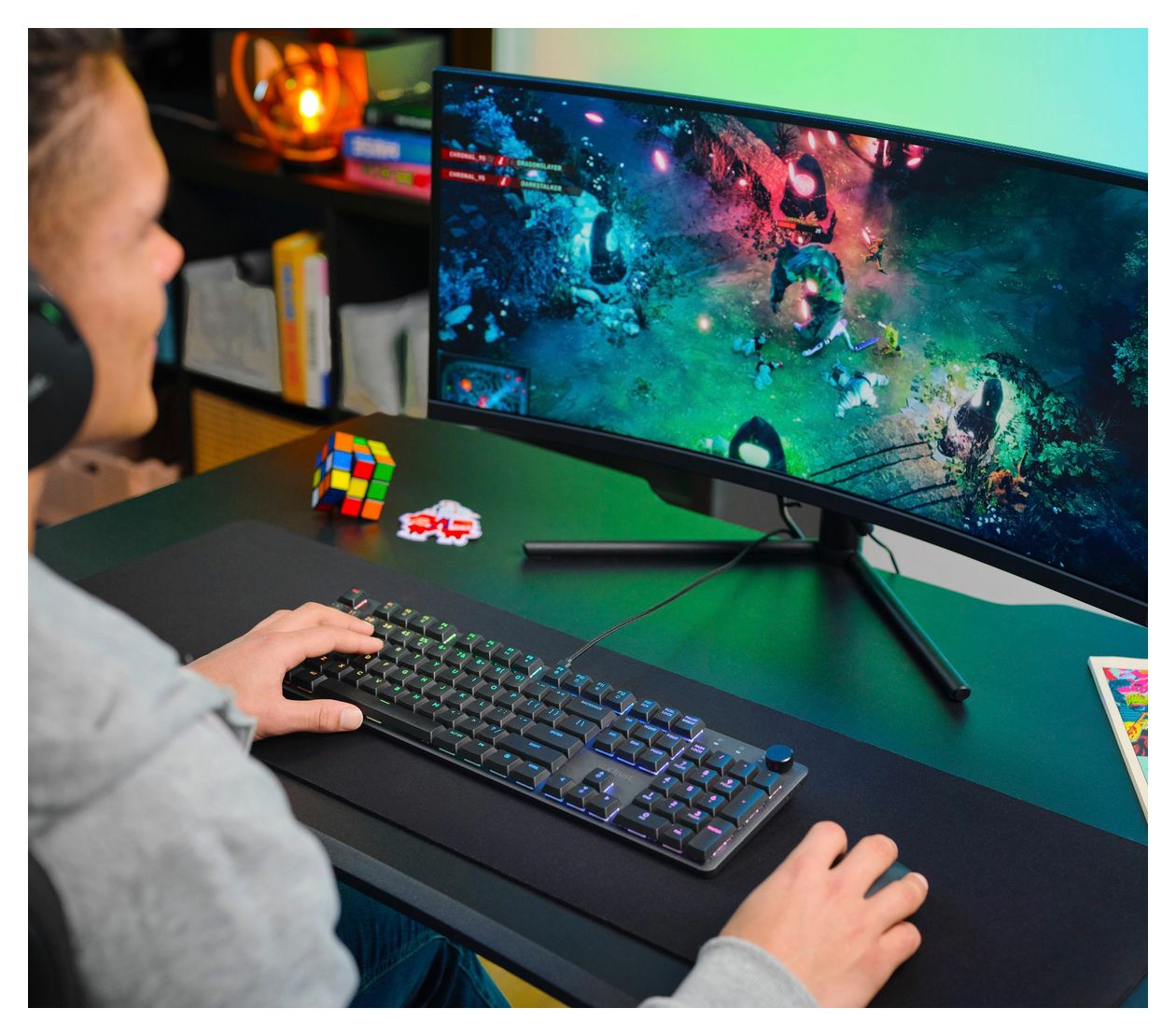 GXT866 Torix LED Gaming Tastatur USB  (Schwarz) 