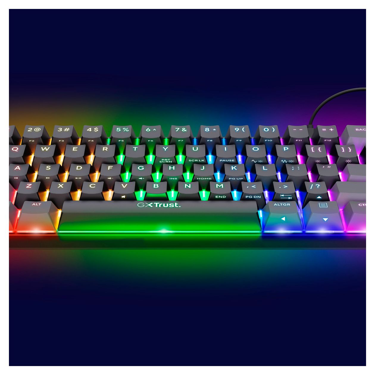 GXT867 Acira RGB-LED Gaming Tastatur USB  (Schwarz, Grau) 