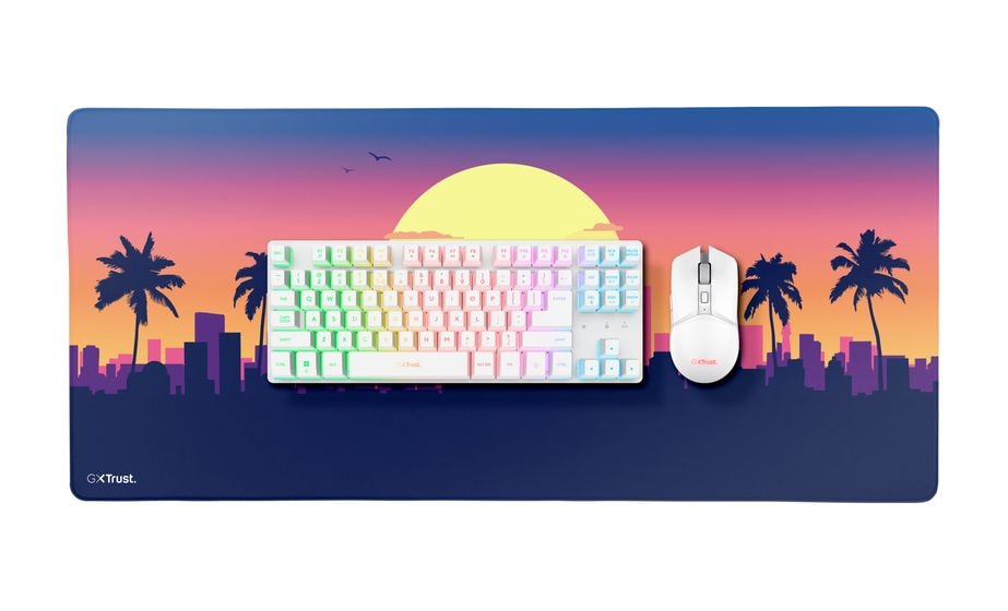 GXT882 RGB-LED Gaming Tastatur RF Wireless  (Weiß) 