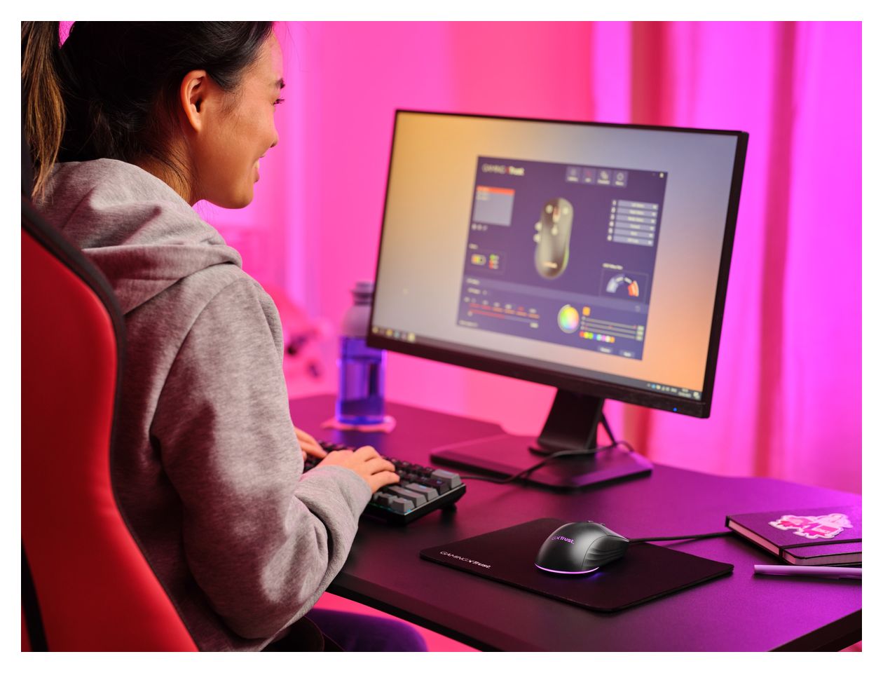 GXT925 REDEX II 10000 DPI Gaming Maus Laser  (Schwarz) 