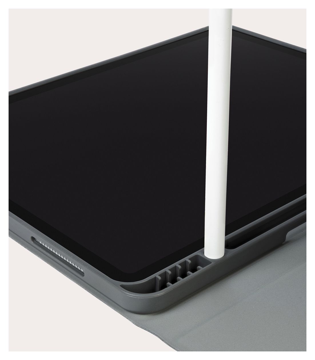 Link Folio aus Kunststoff für Apple iPad Pro 12.9" 2021 bis 32,8 cm (12.9") Staubresistent, Kratzresistent, Spritzwassergeschützt (Grau) 