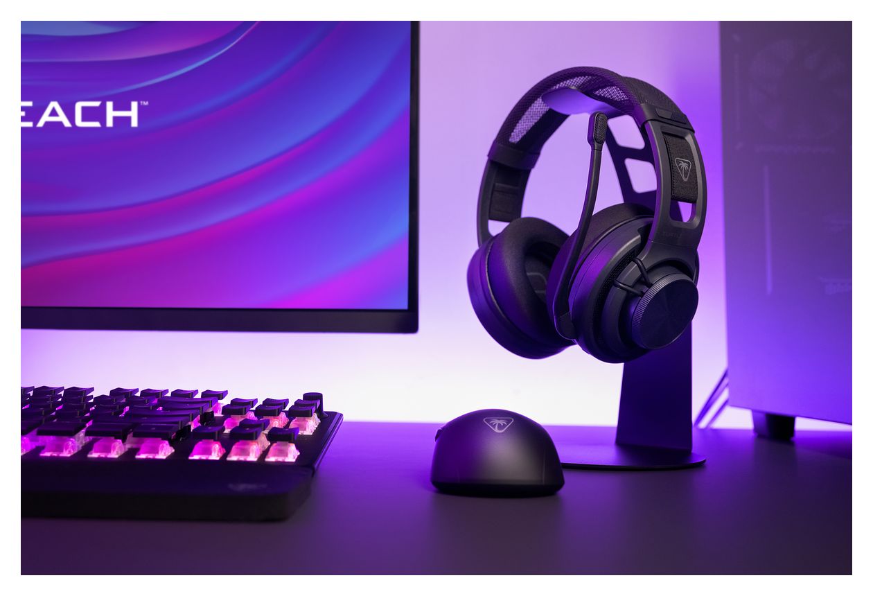 Atlas Air Gaming Over Ear Bluetooth Kopfhörer kabelgebunden&kabellos 50 h Laufzeit  (Schwarz) 