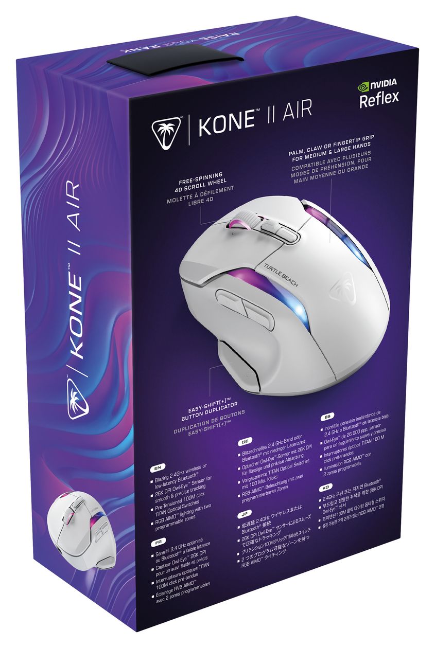 Kone II Air 26000 DPI Gaming Maus Optisch  (Weiß) 