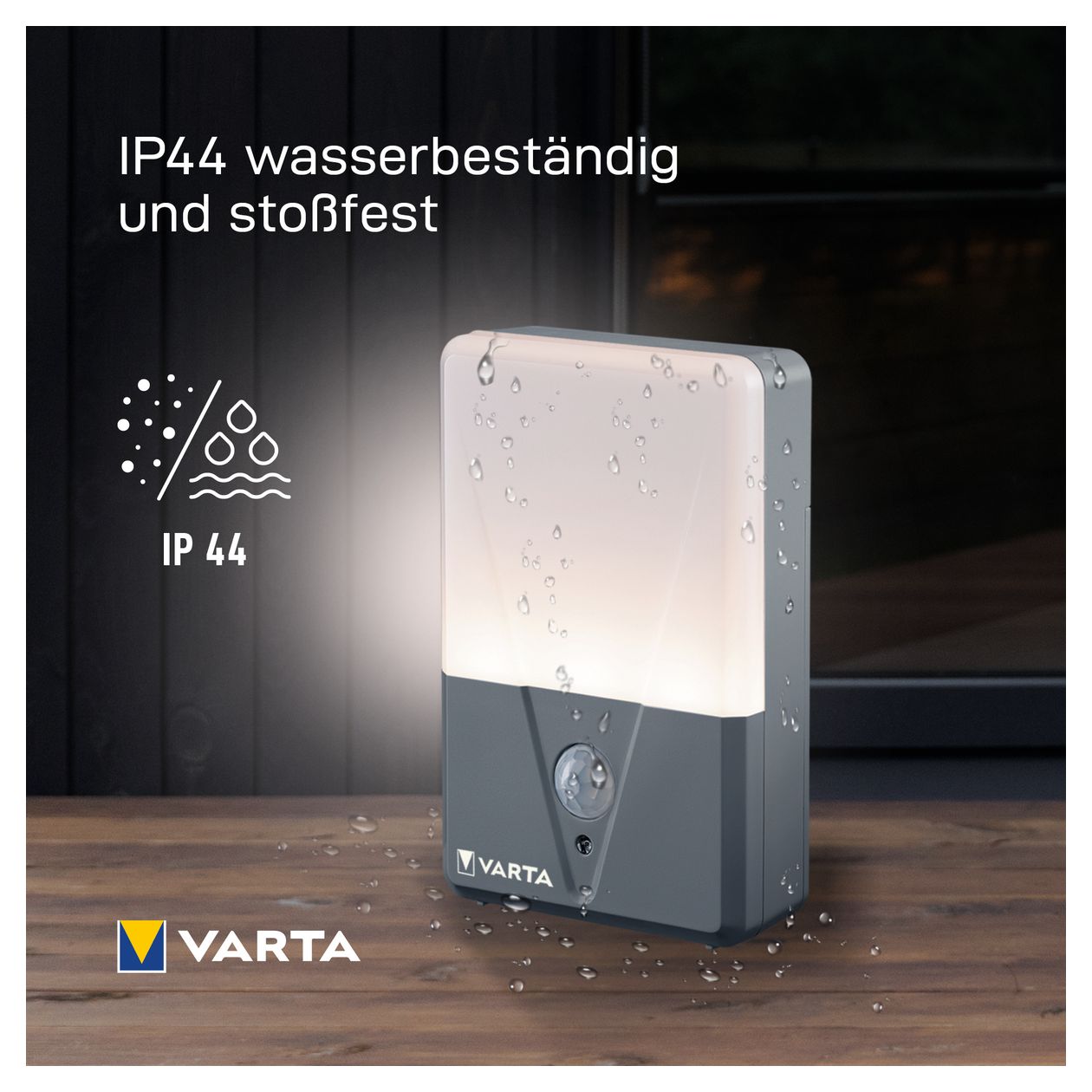 Motion Sensor Outdoor Light Twin Pack LED Wandbeleuchtung für den Außenbereich Warmweiß Batterie 