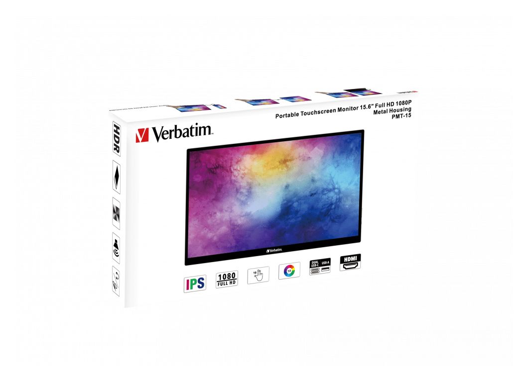 PMT-15 Full HD Monitor 39,6 cm (15.6 Zoll) 16:9 6 ms 250 cd/m²  (Schwarz) 