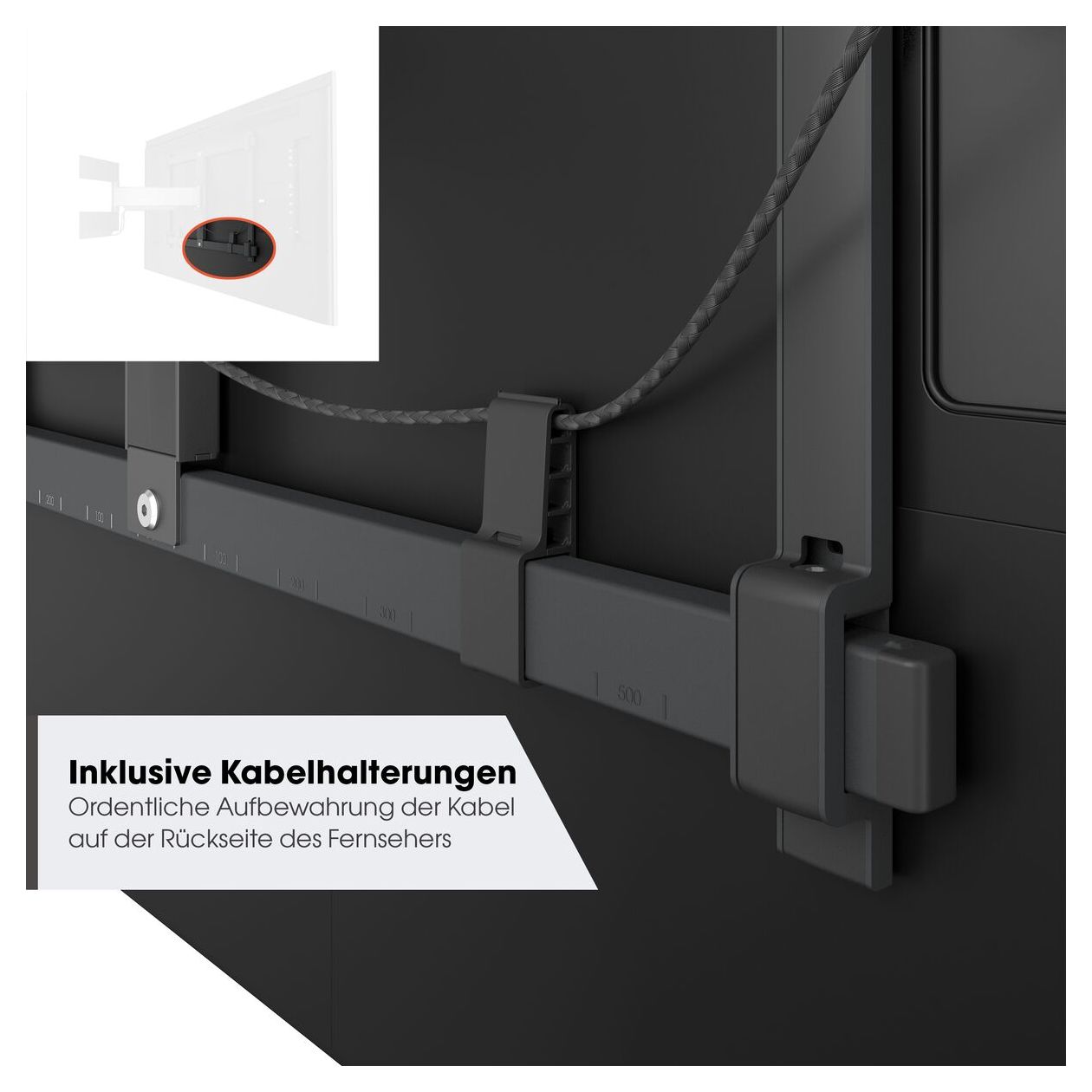 TVM5845 schwenkbare Wand Halterung 180° bis 2,54 m (100") 55 kg 
