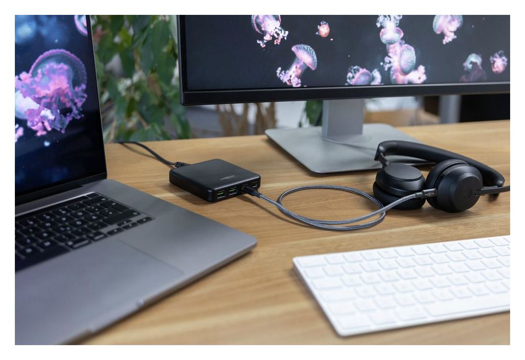 1700-0177 0,48 Gbit/s Rundkabel USB C auf USB C Männlich bis 140 W 0,6 m  (Anthrazit) 