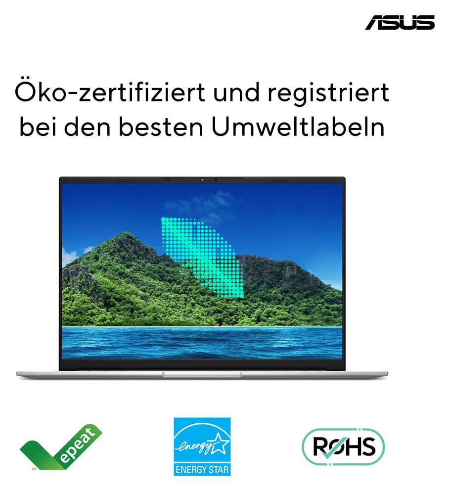 Vivobook 16 X1605VA-MB2306W WUXGA Notebook 40,6 cm (16 Zoll) 1920 x 1200 Pixel 16 GB Ram 1 TB SSD Windows 11 Home Intel Core 5 max. 5 GHz intern  (Silber) 