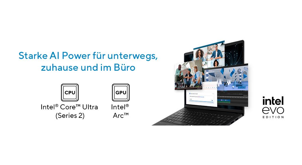 Vivobook S16 S5606CA-RI152W WQXGA+ Notebook 40,6 cm (16 Zoll) 2880 x 1800 Pixel 1 TB SSD Windows 11 Home Intel Core Ultra 7 max. 5,1 GHz  (Schwarz) 