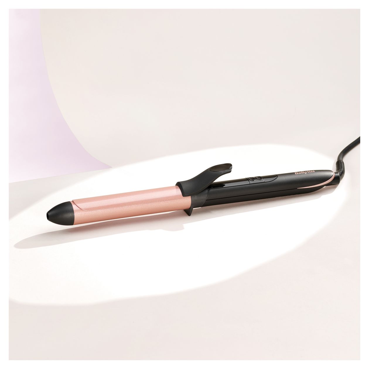 C451E Curling Tong Lockenstab (Schwarz, Rosa-Goldfarben) 