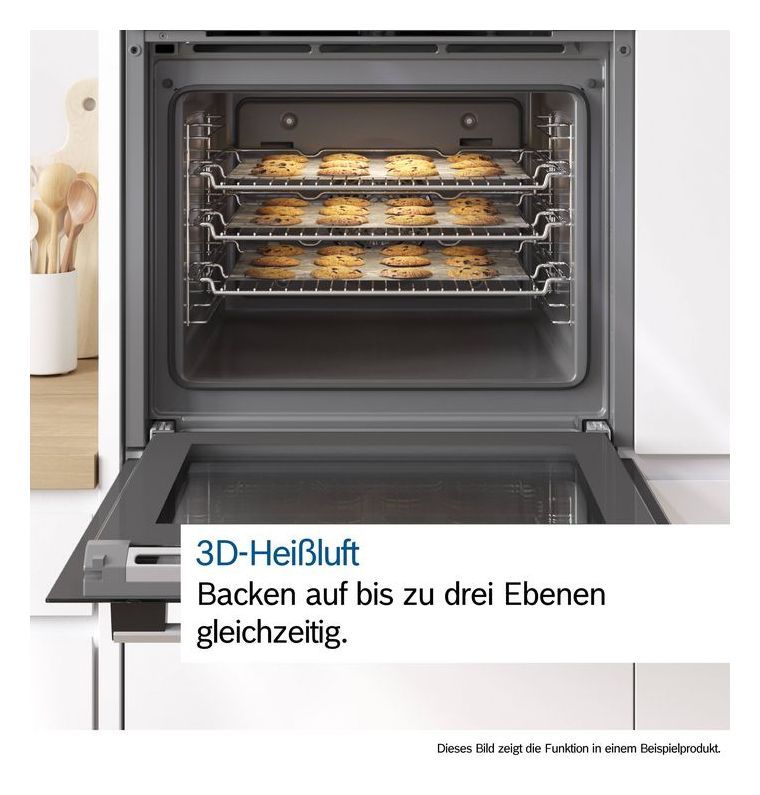 EXB43IK1 (HBA514BS3 + PIF64RBB5E + HEZ631070) Backofen-Set groß AutoClean mit autarkem 60 cm Induktions Kochfeld 