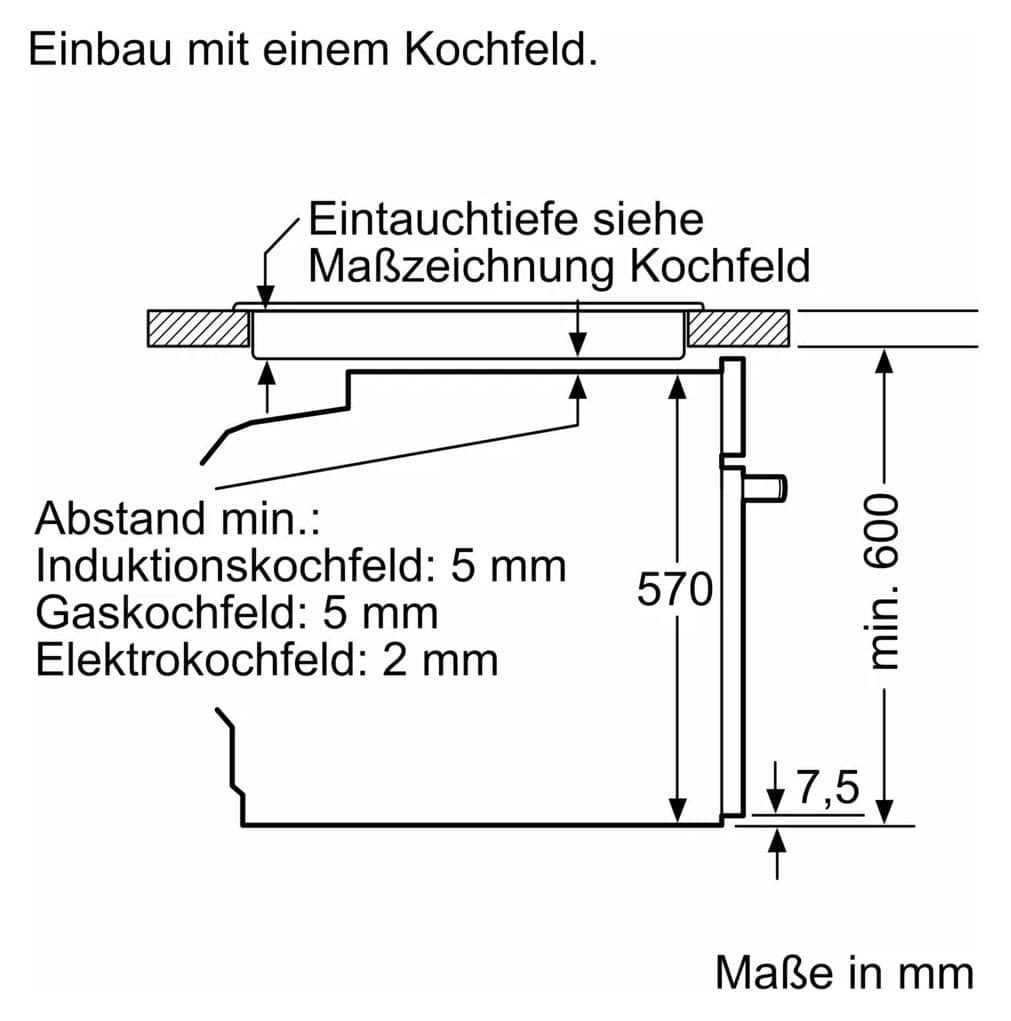 HBD436AB84 (HBA4340B3 + PVW895HC1E) Backofen-Set groß AutoClean Ecoclean Induktions Kochfeld 