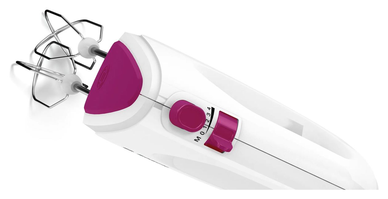 MFQ2210P CleverMixx Fun Handmixer 375 W 4 Stufen  (Pink, Weiß) 