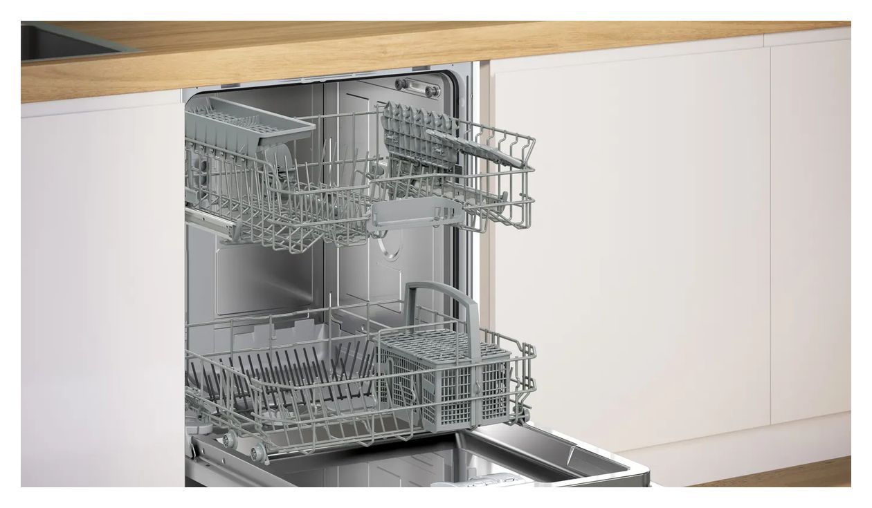Serie 4 SBV4EU800E 45 cm Geschirrspüler vollintegriert (ohne Front) leise 10 Maßgedecke aquaStop Funktion Heat exchanger/Drying assistant 