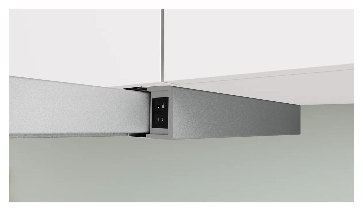 Serie 2 DFL063W57 Abluft/Umluft Dunstabzugshaube/Esse Einbau 60 cm (Metallisch, Silber) 