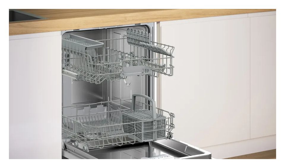 Serie 2 SMU2HTS08E 60 cm Geschirrspüler Freistehend Leise 13 Maßgedecke aquaStop Funktion Wärmetauscher 
