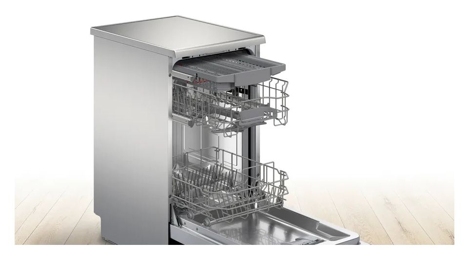 Serie 2 SPS2HMI42E 45 cm Geschirrspüler freistehend Leise 10 Maßgedecke aquaStop Funktion 