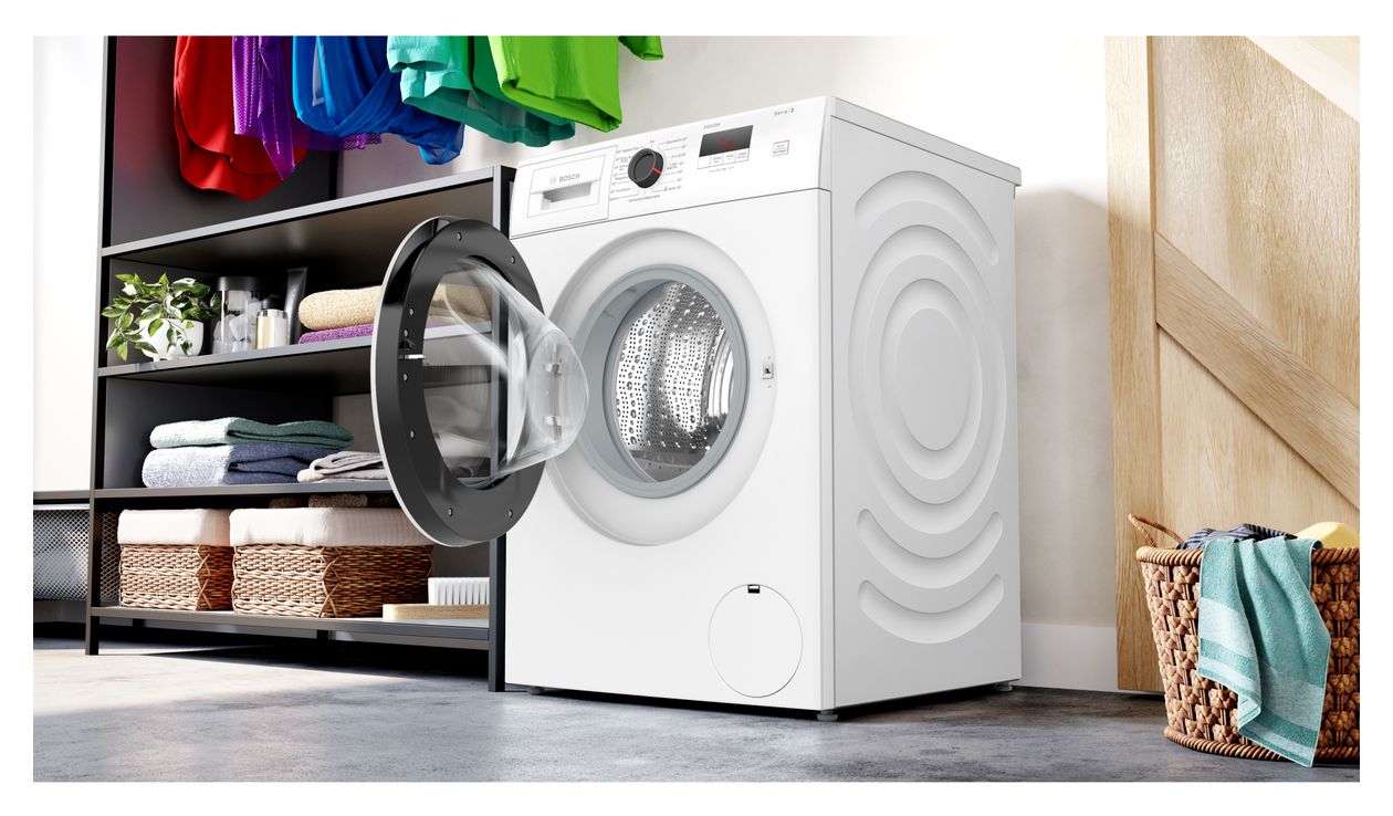 Serie 2 WGE02490 7 kg Frontlader Waschmaschine 1400 U/min aquaStop Funktion 