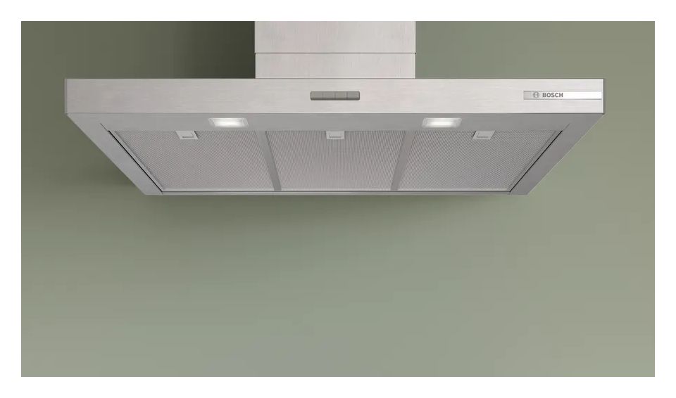 Serie 4 DWB95CC30 Abluft/Umluft Dunstabzugshaube/Esse Wand 90 cm (Metallisch) 