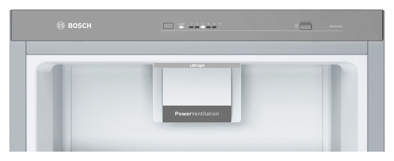 Serie 4 KSV36VLDP 346 l / 346 l Kühlschrank freistehend EEK: D 93 kWh Jahr  (Edelstahl) 