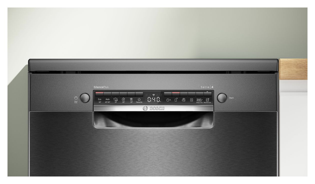 Serie 4 SMS4EMC06E 60 cm Geschirrspüler freistehend Sehr leise 14 Maßgedecke aquaStop Funktion Wärmetauscher 