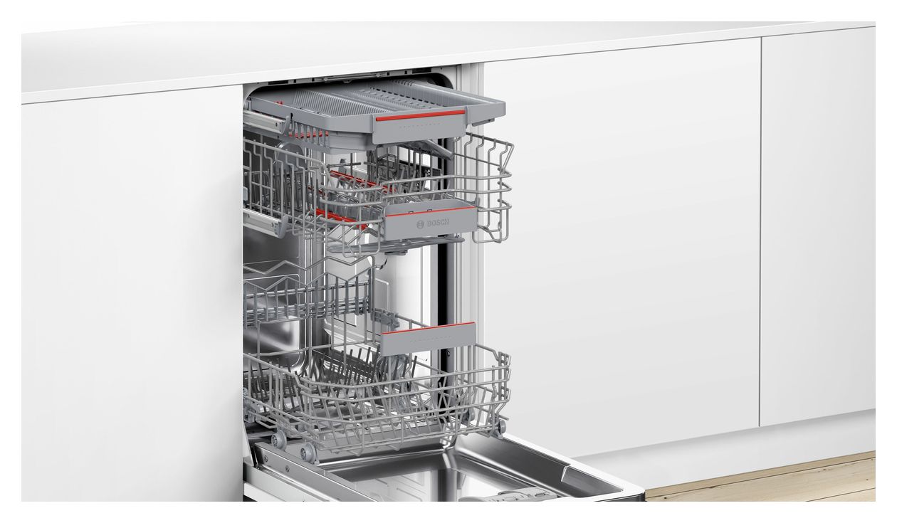 Serie 4 SPV4HMX49E 45 cm Geschirrspüler vollintegriert (ohne Front) Leise 10 Maßgedecke aquaStop Funktion Wärmetauscher 