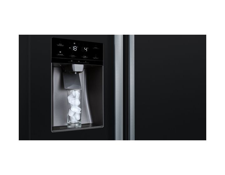 Serie 6 KAD93ABEP Side-by-Side Kühl-/ Gefrierkombination 371 l / 191 l 323 kWh NoFrost 1787 mm x 908 mm  (Schwarz) 