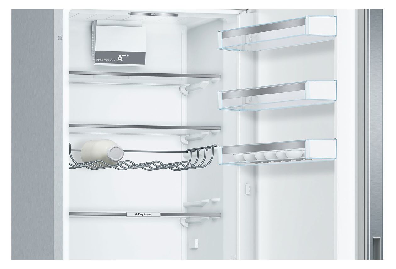 Serie 6 KGE39AICA 249 l / 94 l Kühl-Gefrierkombi freistehend 149 kWh Jahr  (Edelstahl) 