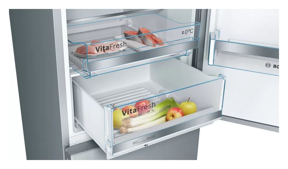 Serie 6 MKK69GSLCA (KGN39AIAT + KSZGGM00) 249 l / 94 l Kühl-Gefrierkombi freistehend 149 kWh Jahr  (Edelstahl) 